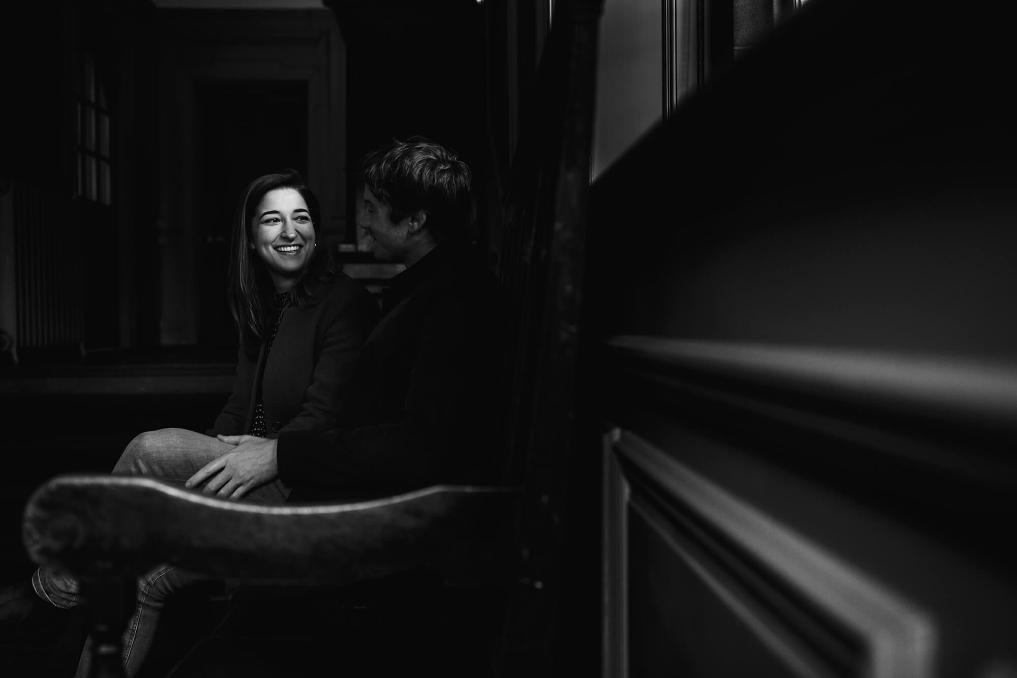 couple on a shoot at Thornton manor