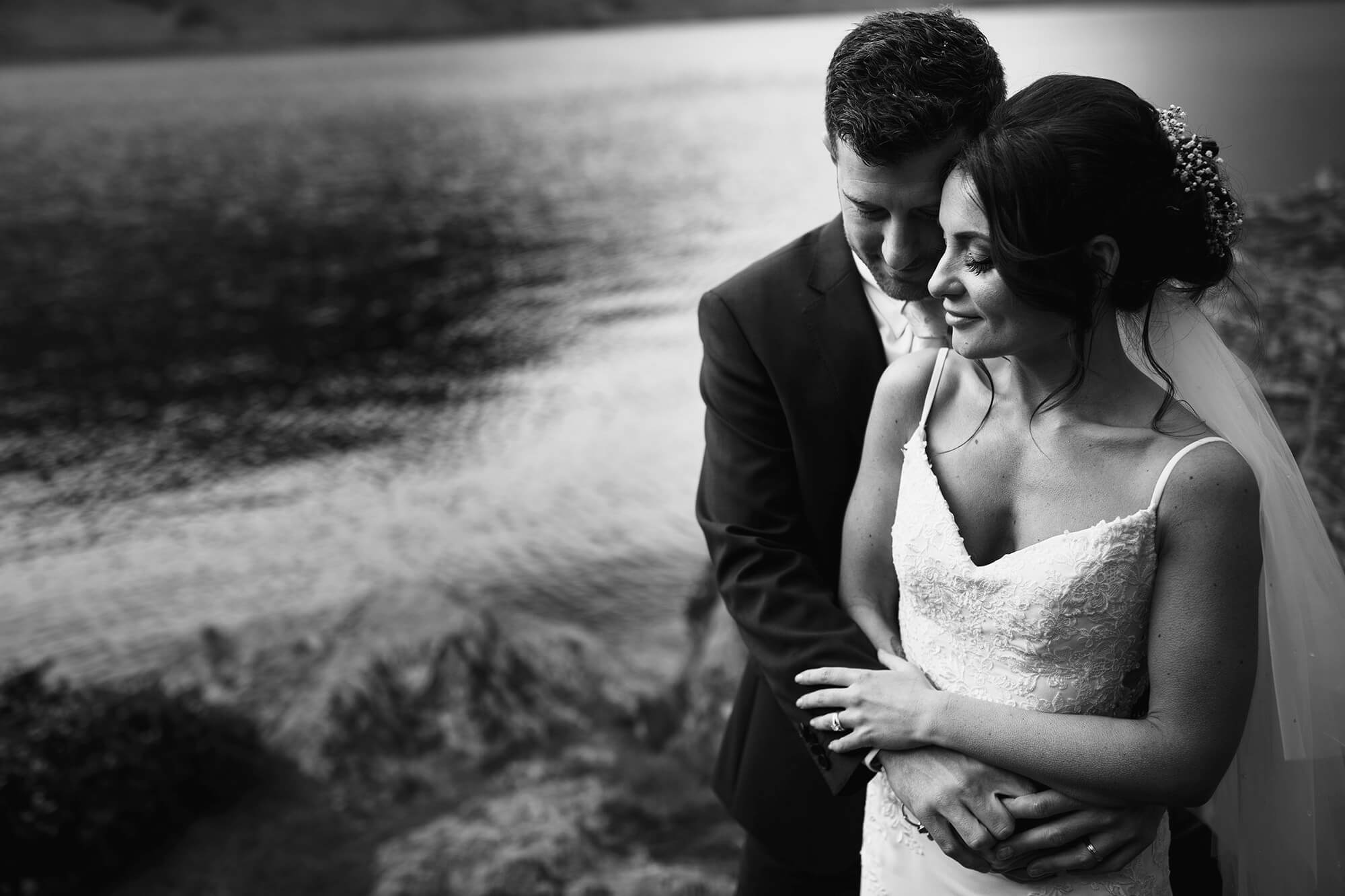 bride and Groom together Lake District Wedding Photography