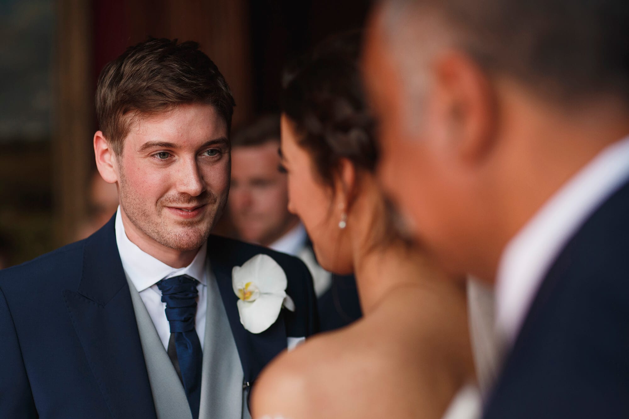 gazing at each other Thornton wedding