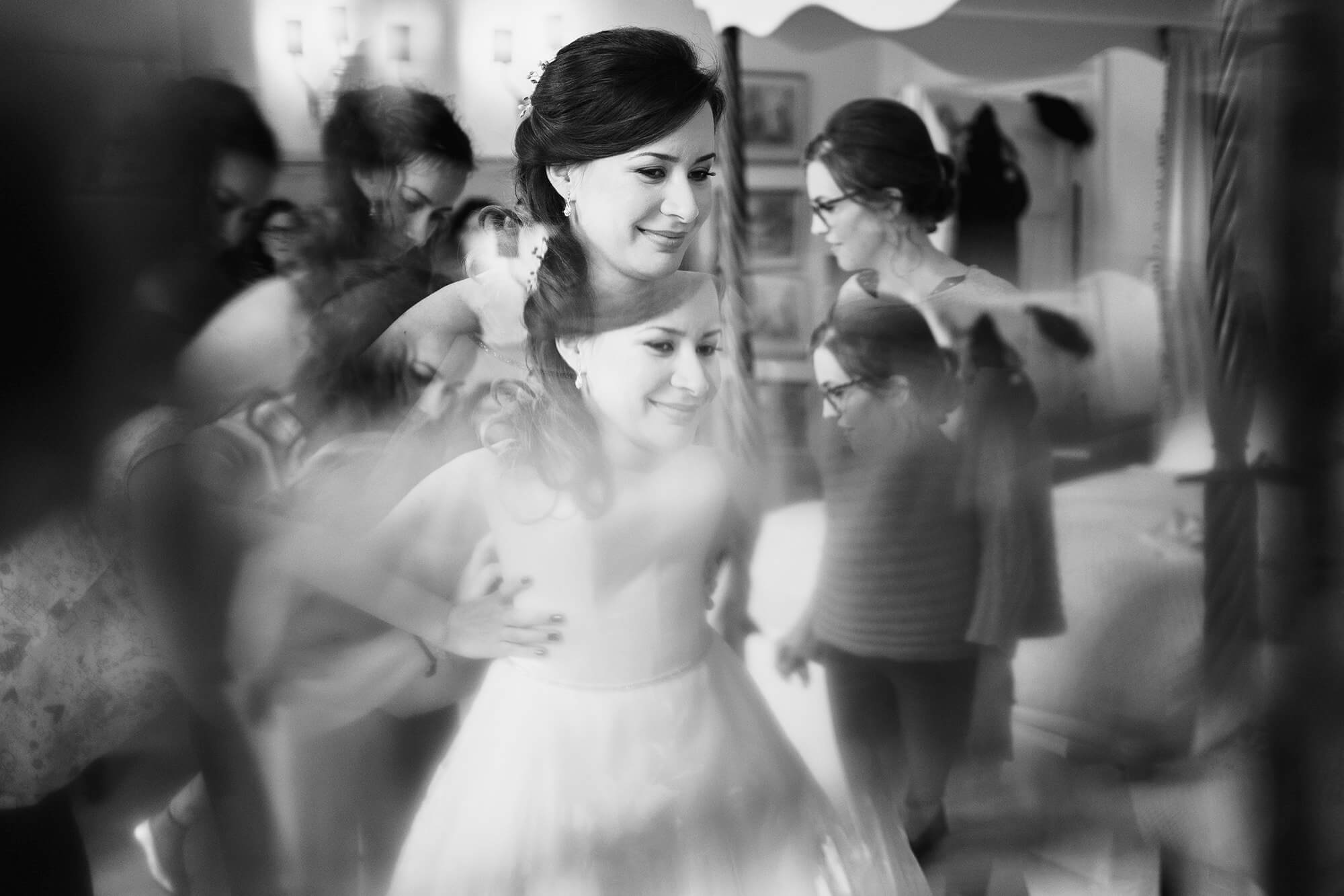 final bridal preparations at iscoyd park