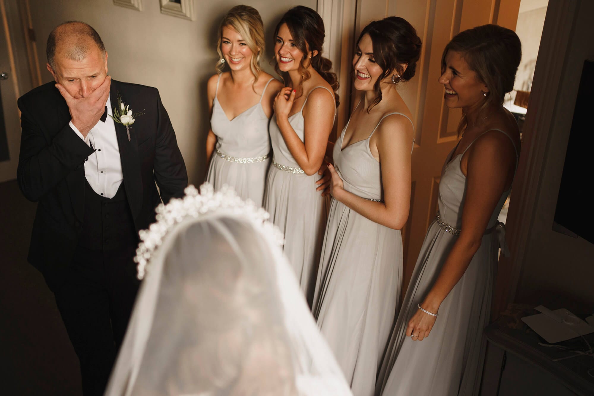 Father Of The Bride Seeing His Daughter