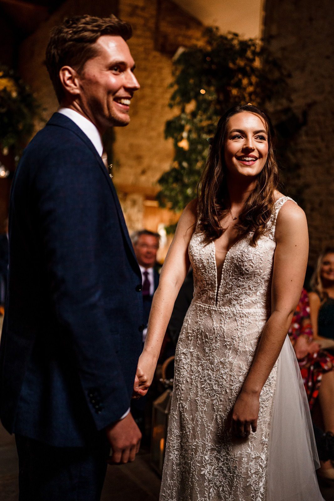 Wedding Ceremony at Cripps barn