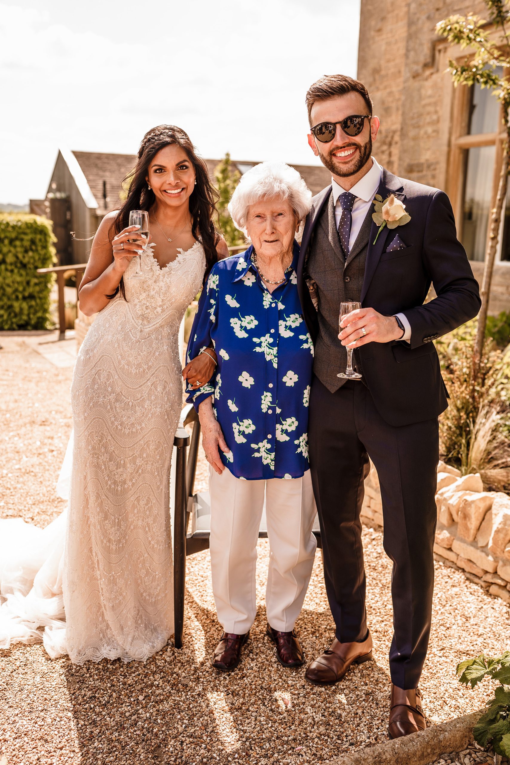 hyde house wedding photography of grandma and couple