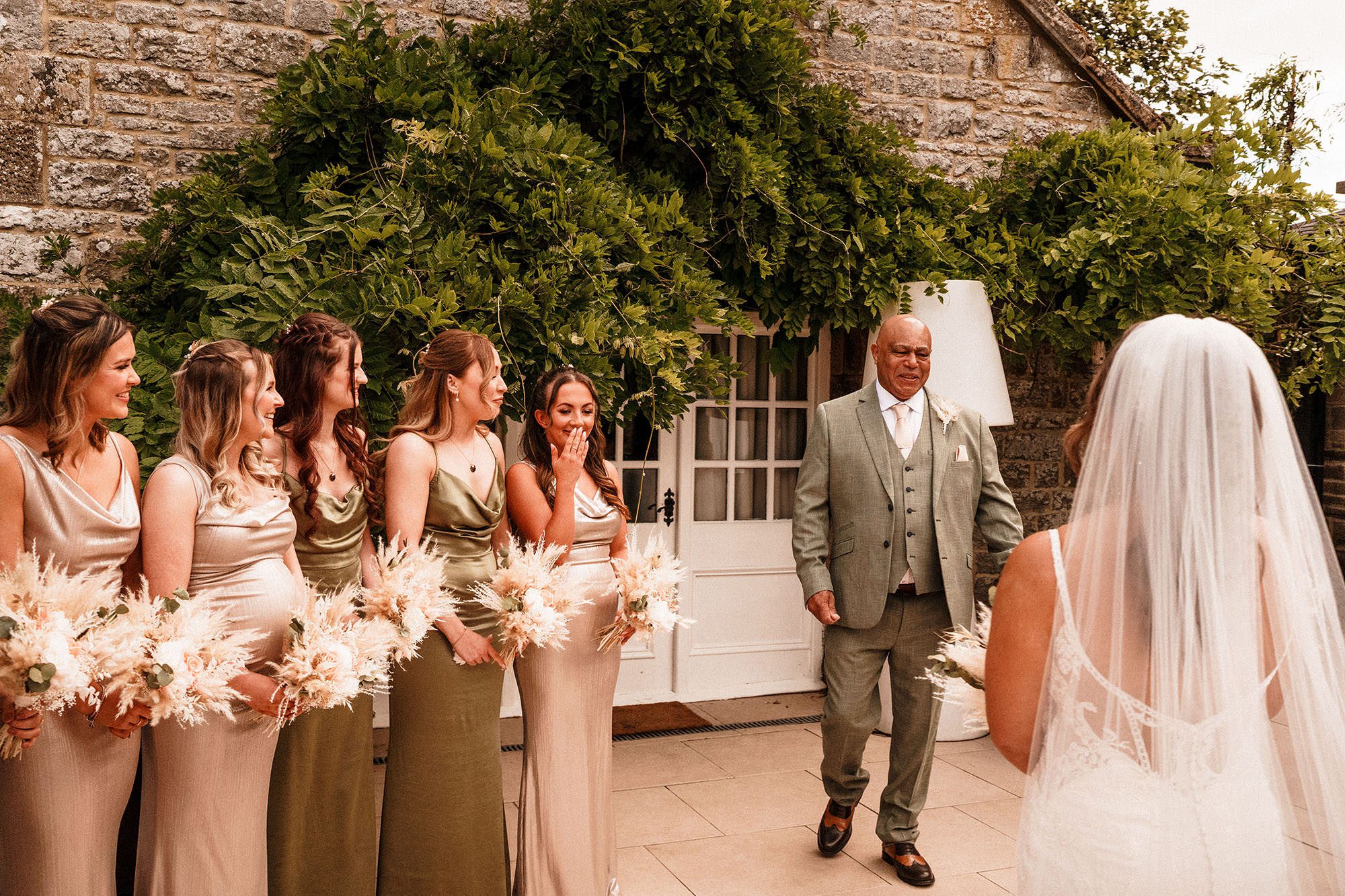 father of the bred sees his daughter at Woodhill Northumberland