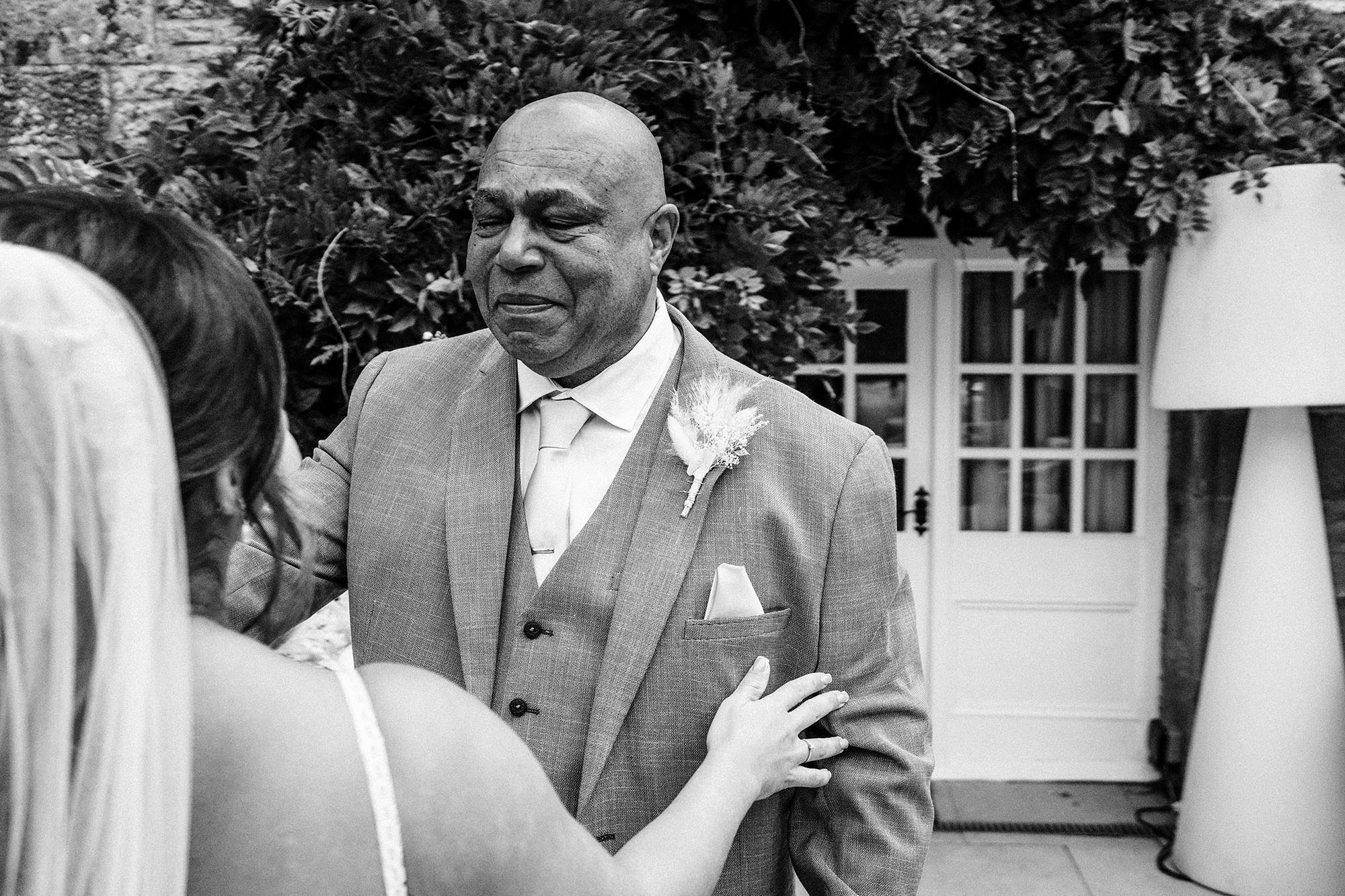 emotional father of the bride Woodhill hall