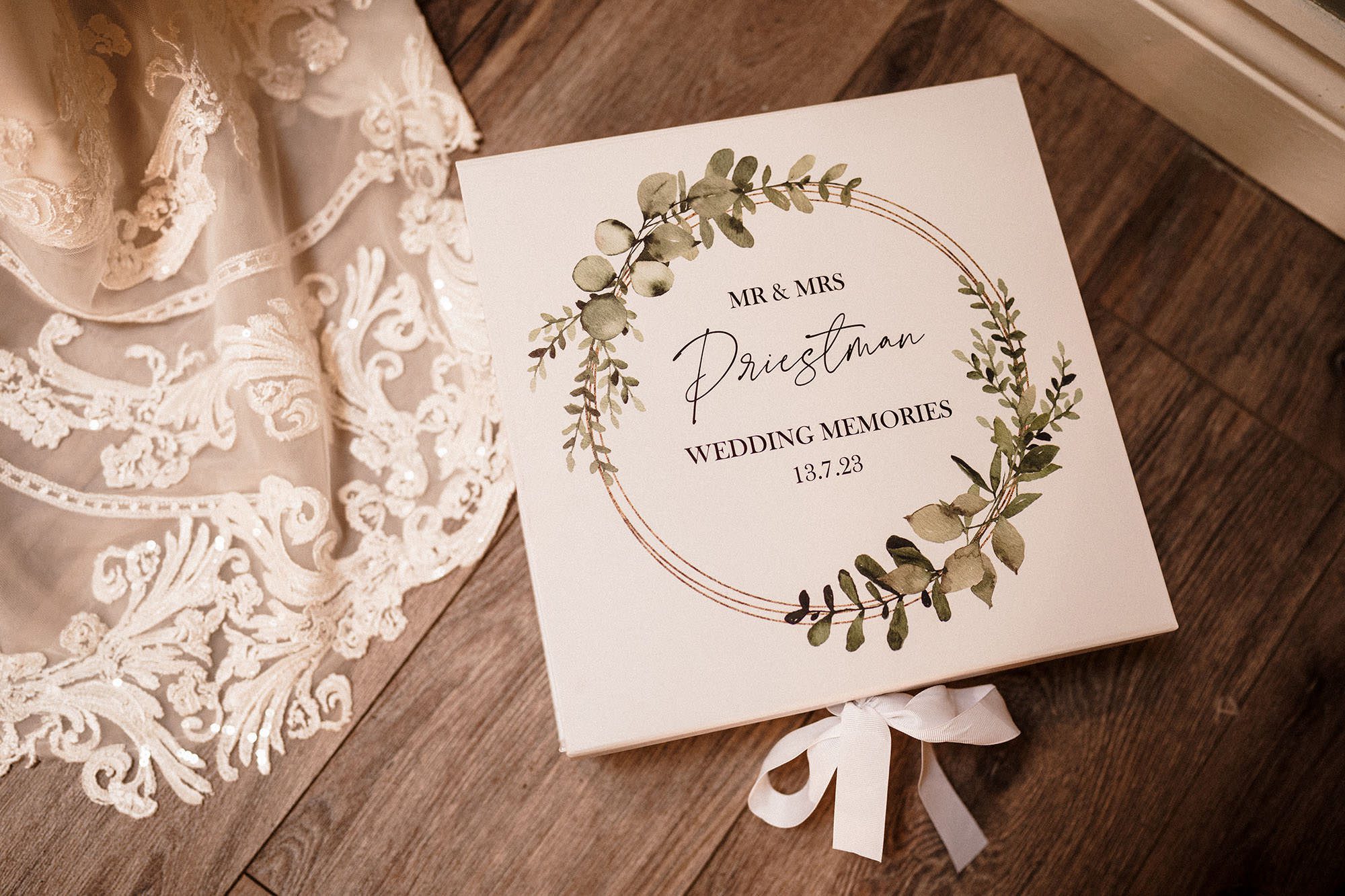 bridal details on a wedding day