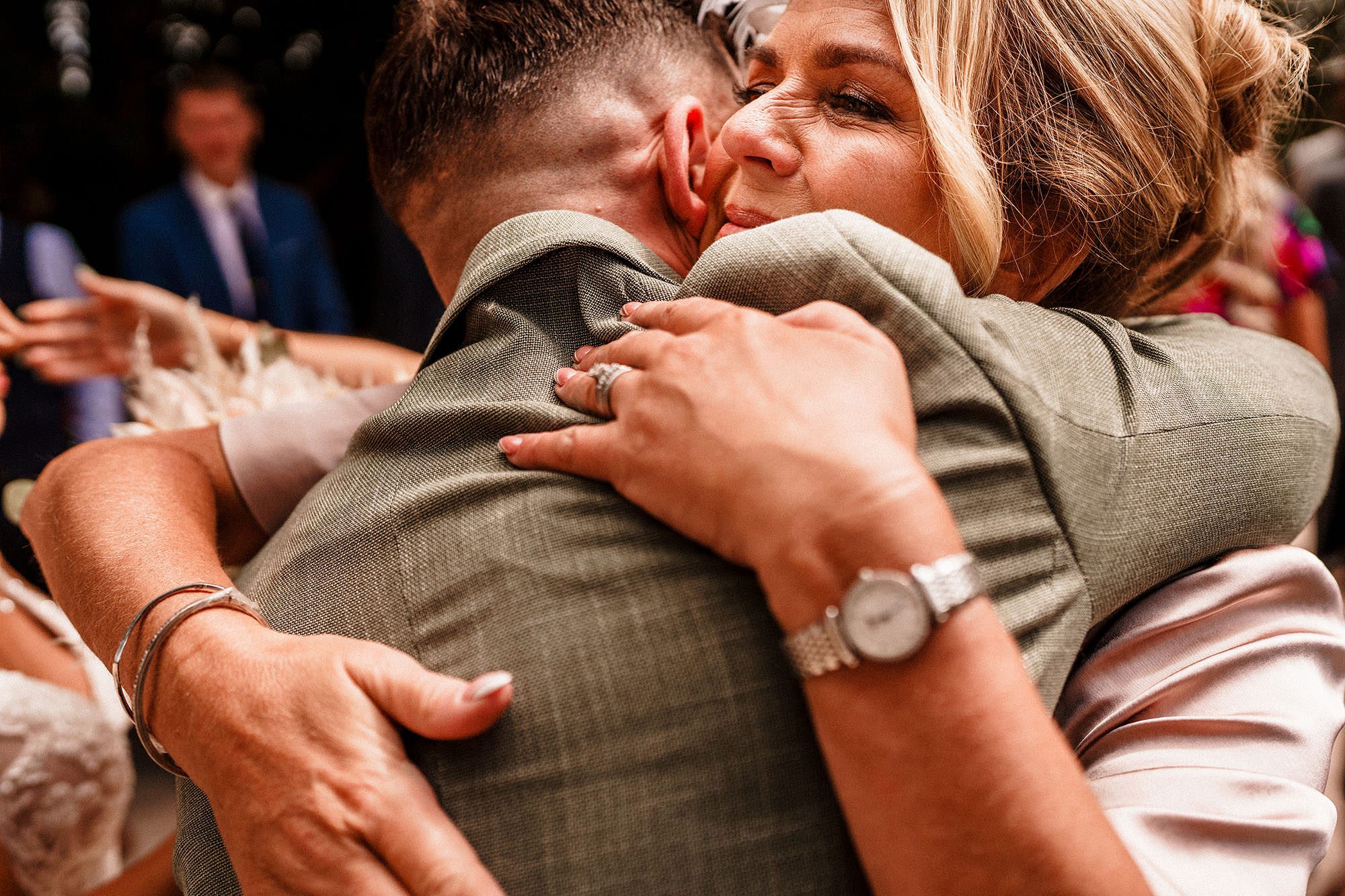 more hugs at this wedding