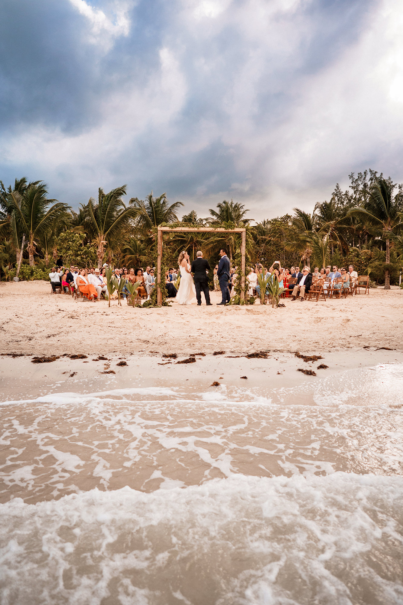 wedding guests during a wedding ceremony