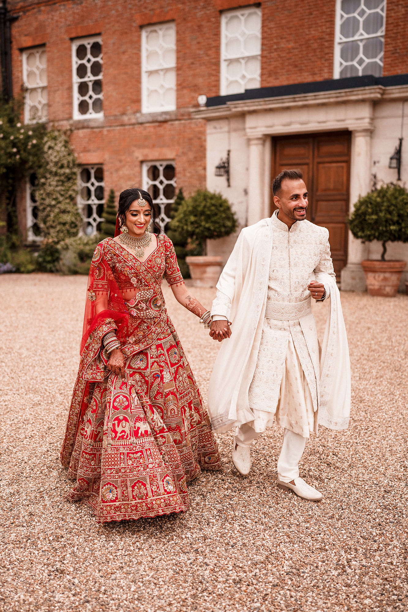 Emotional wedding speech reaction at Braxted Park wedding reception