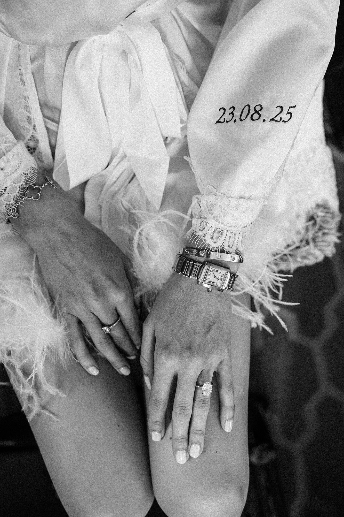 Morning preparations at Villa d’Este before Lara and Qiao’s Lake Como wedding