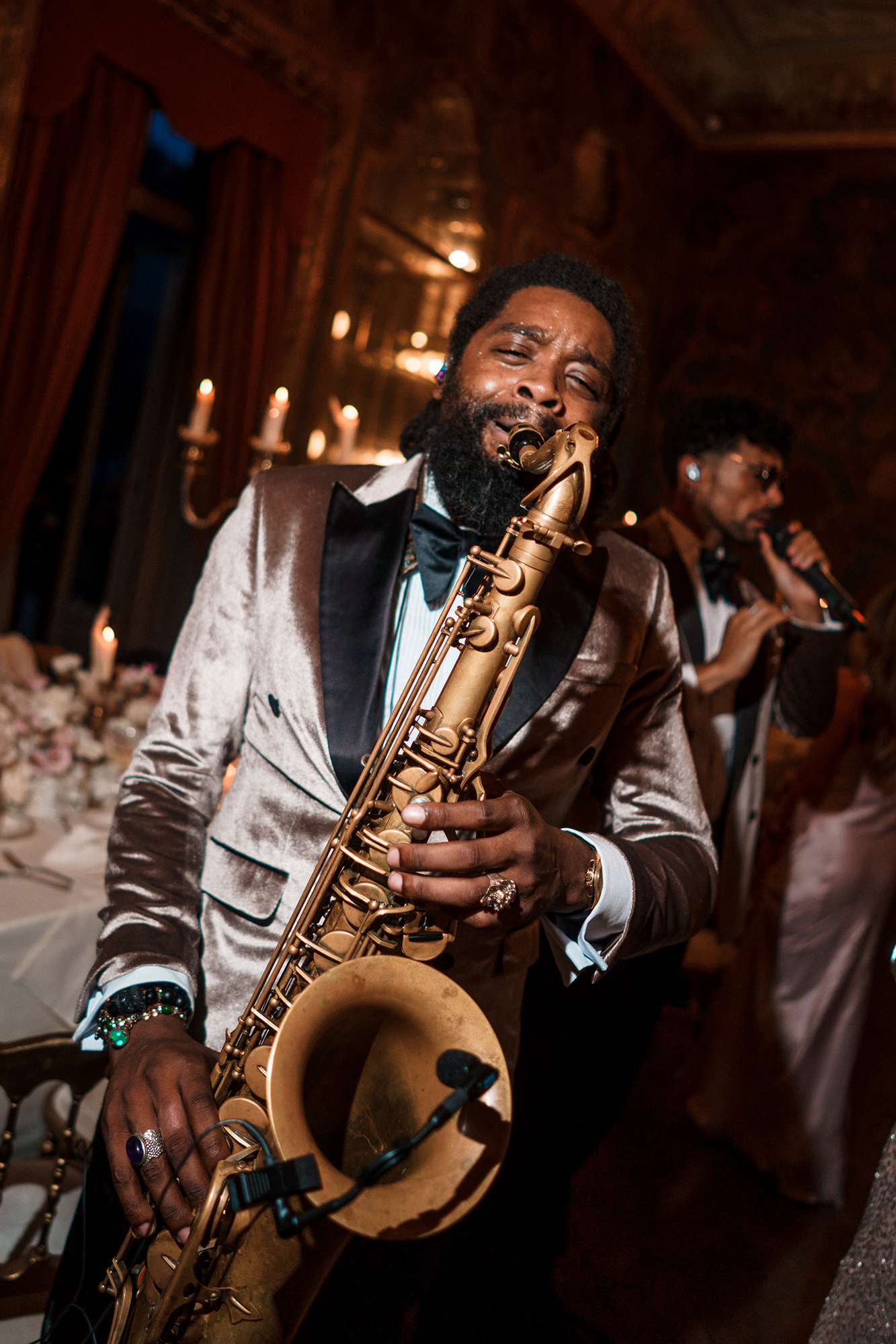 Evening portraits inside Villa Erba