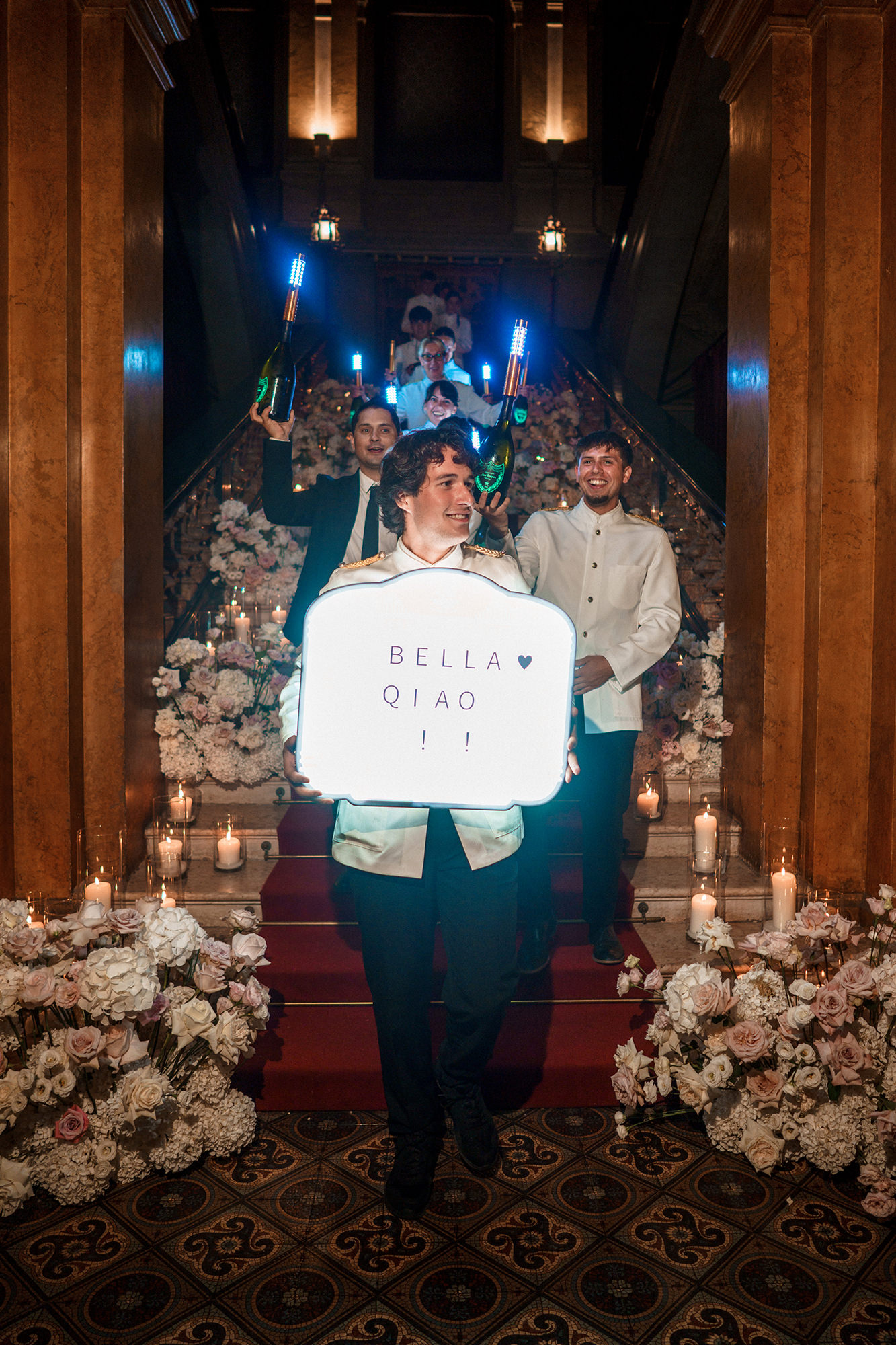 Lake Como wedding party in full swing