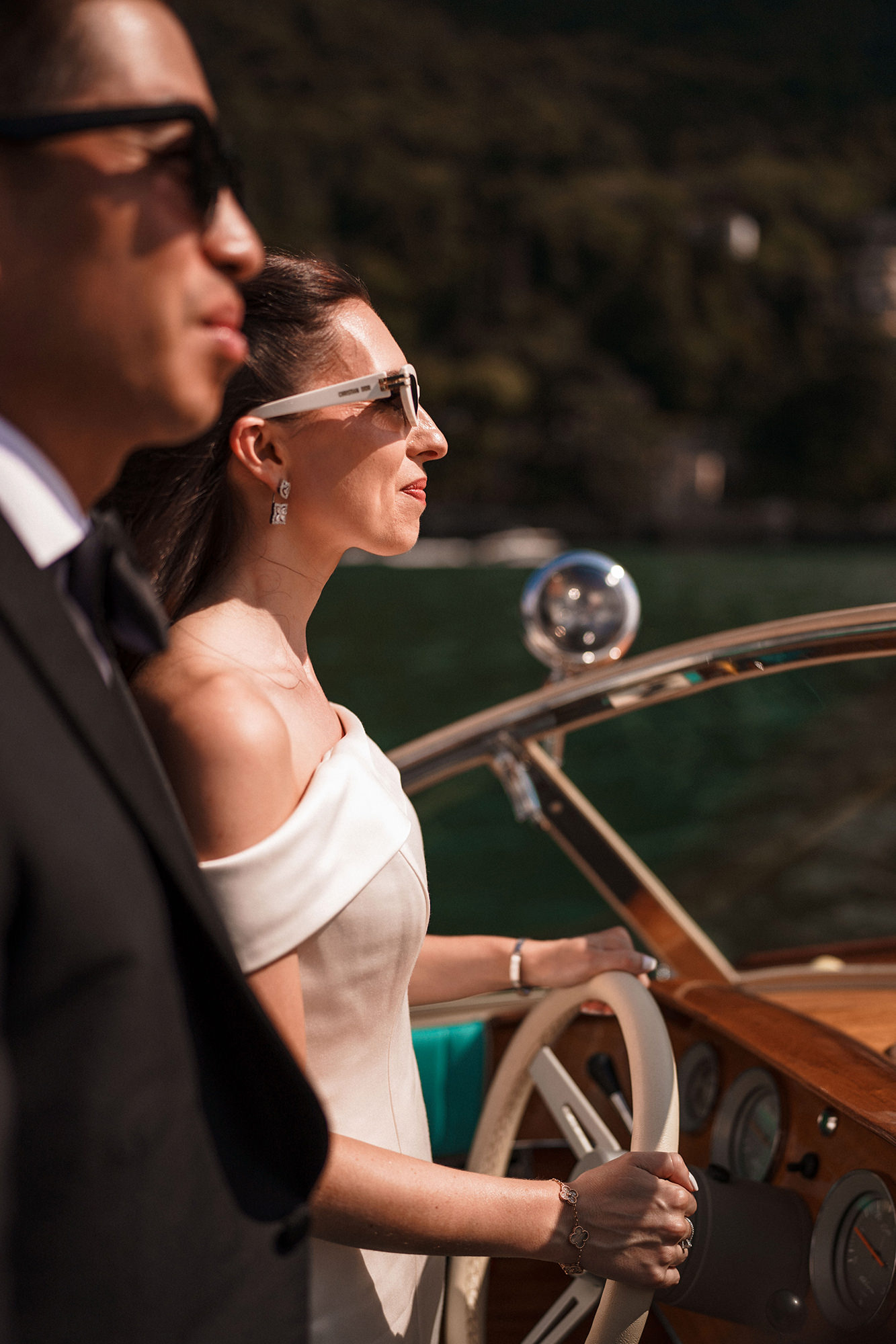 Lake Como views during the boat ride