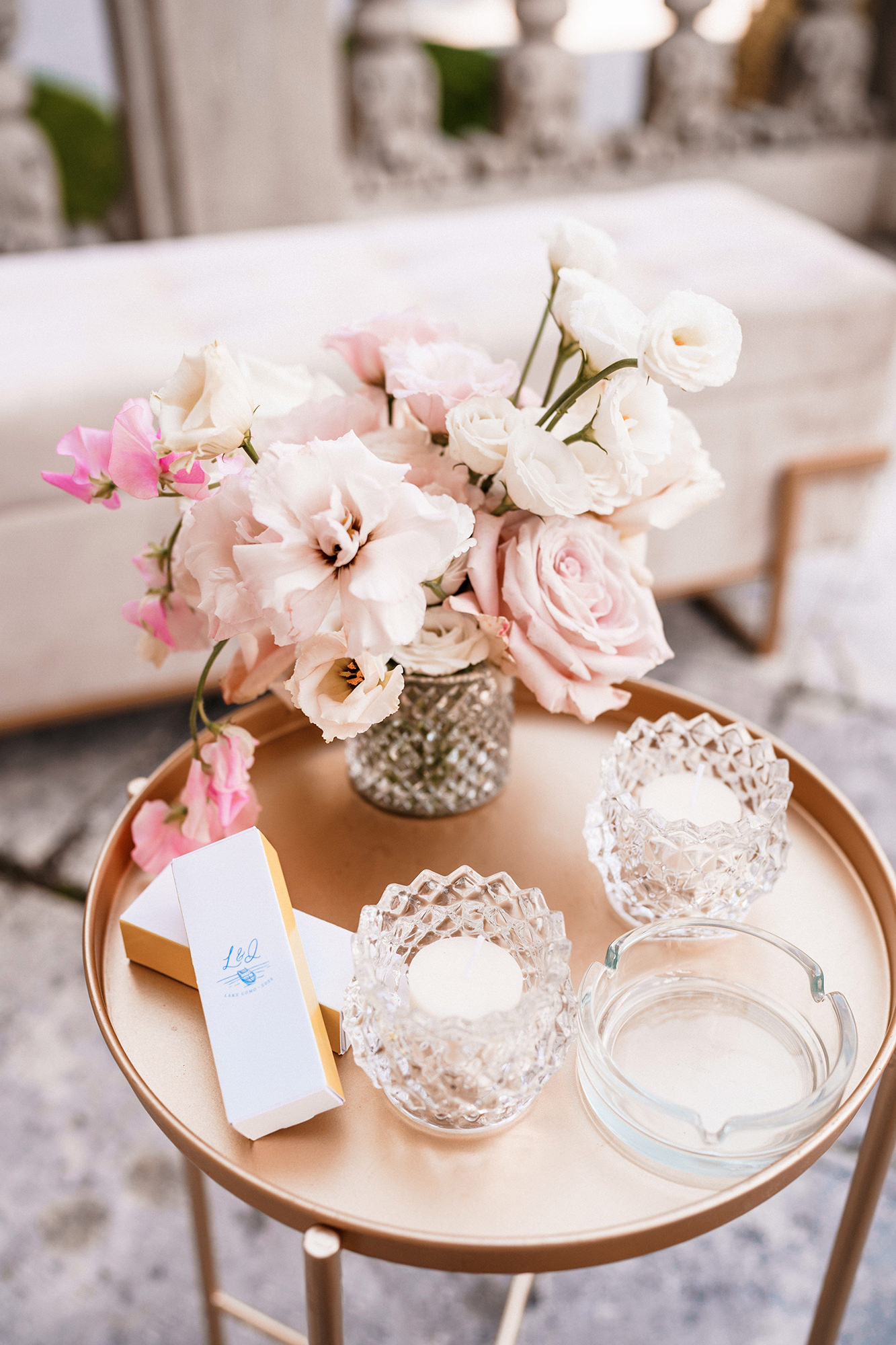 Ceremony moments at Lara and Qiao’s Villa Erba wedding