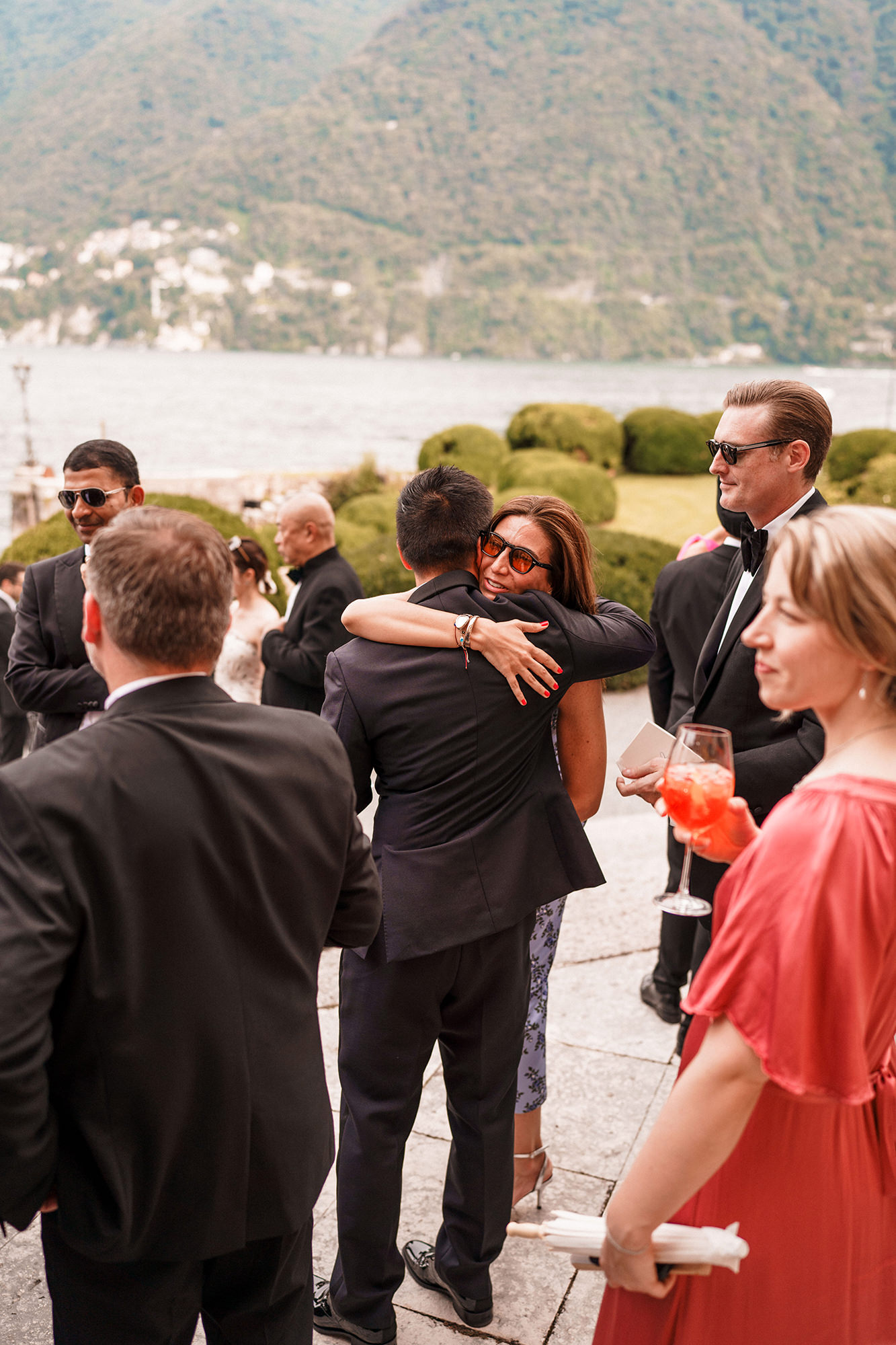Lara and Qiao together at Villa Erba