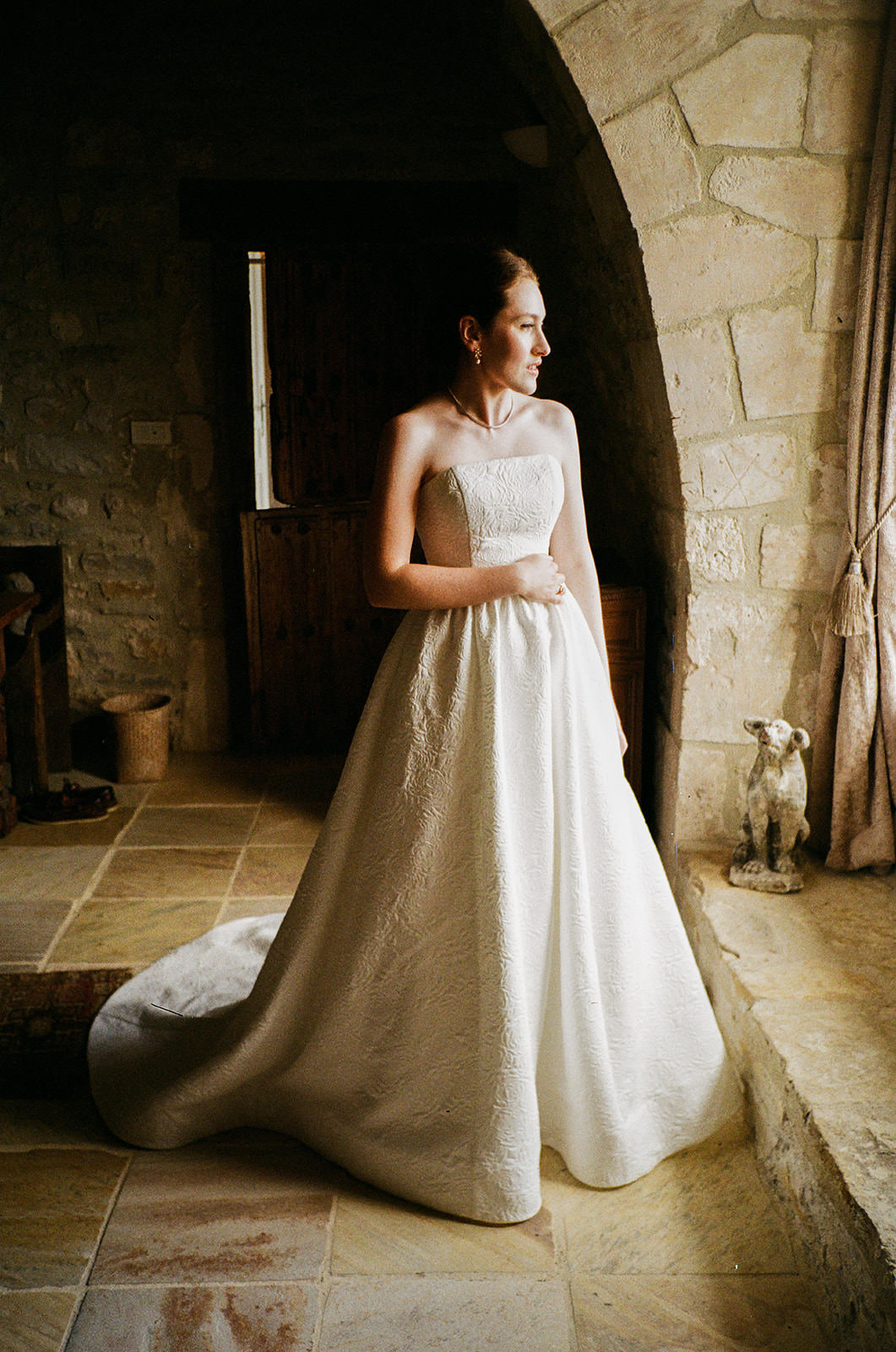 Analogue film photograph from a destination wedding in France